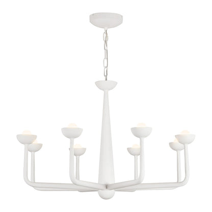 Kuzco Spade 30" Wht Dim LED Chandelier, Antique Wht - CH313830AW