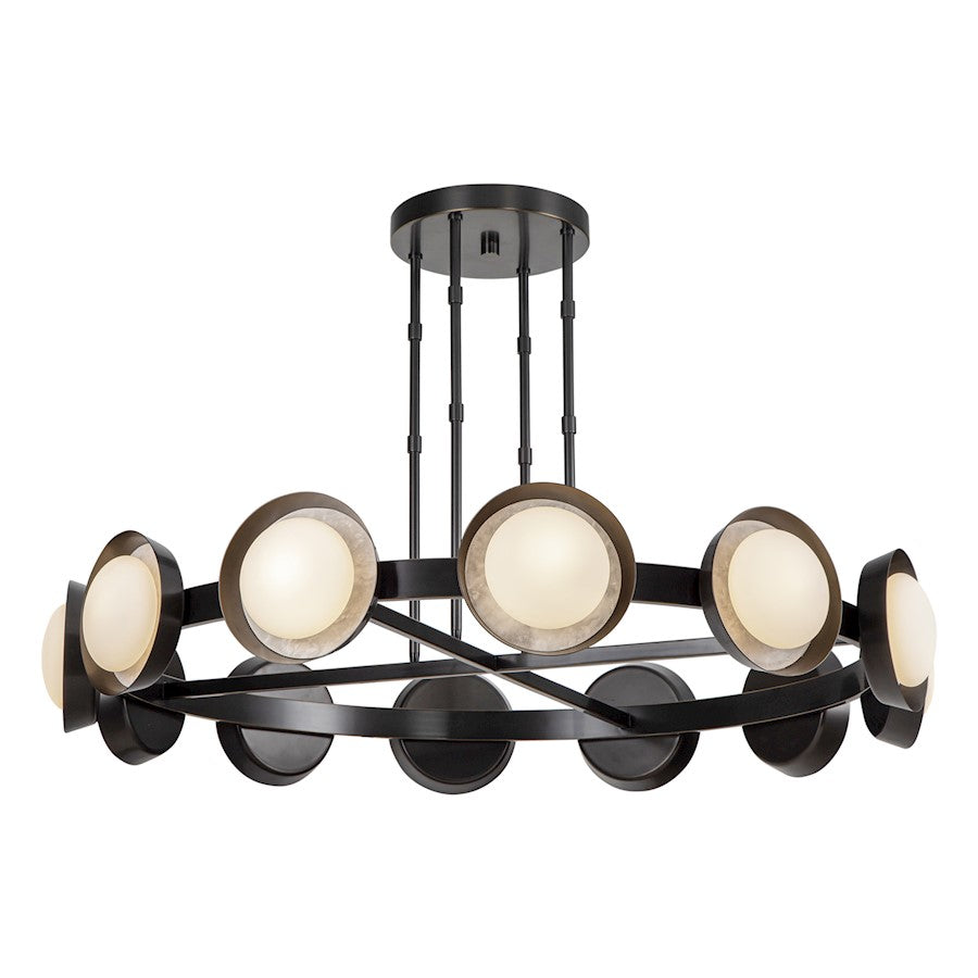 Alora Alonso 50" LED Chandelier, Urban Bronze/Opal - CH320050UB