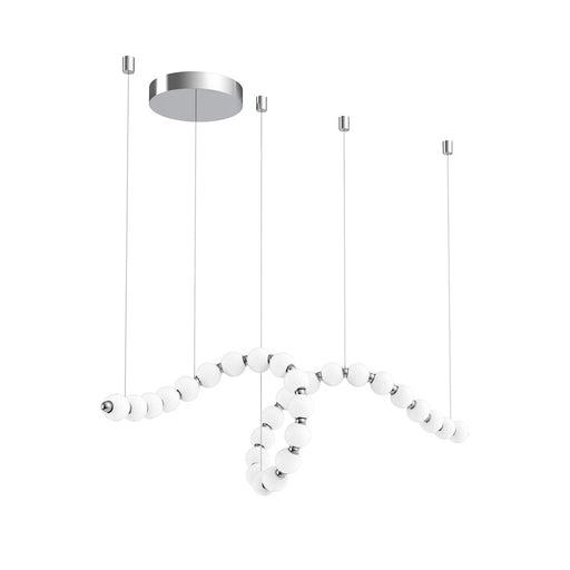 Alora Akoya 29 Head LED Chandelier, Chrome/Frosted PC - CH321508CH