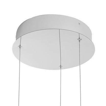 Kuzco Akoya 48 Lt Silver Dimmable LED Chandelier, Chrome