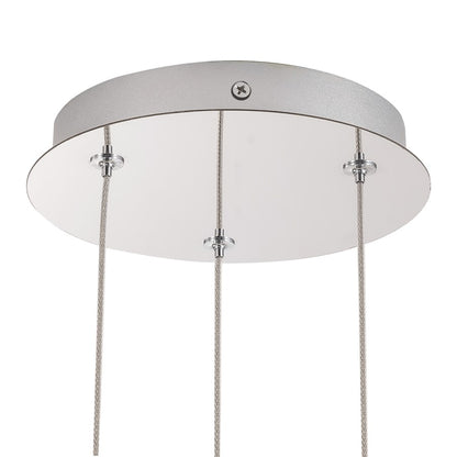 Kuzco Akoya 48 Lt Silver Dimmable LED Chandelier w/ Remote Drv, Chrome