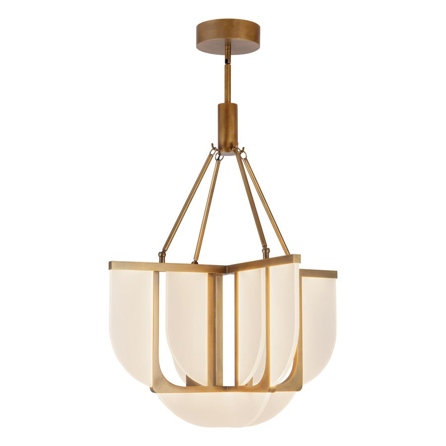 Kuzco Anders 24" Vintage Brass Dimmable LED Chand, Vintage Brass