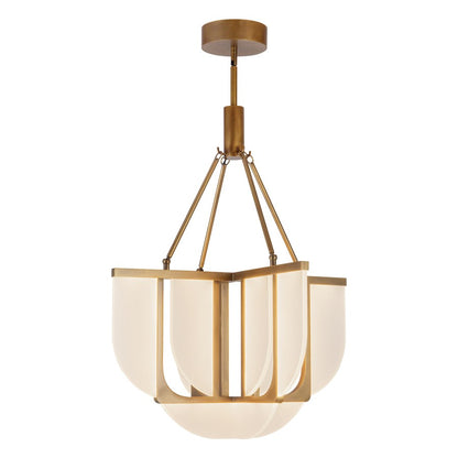 Kuzco Anders 24" Vintage Brass Dimmable LED Chand, Vintage Brass
