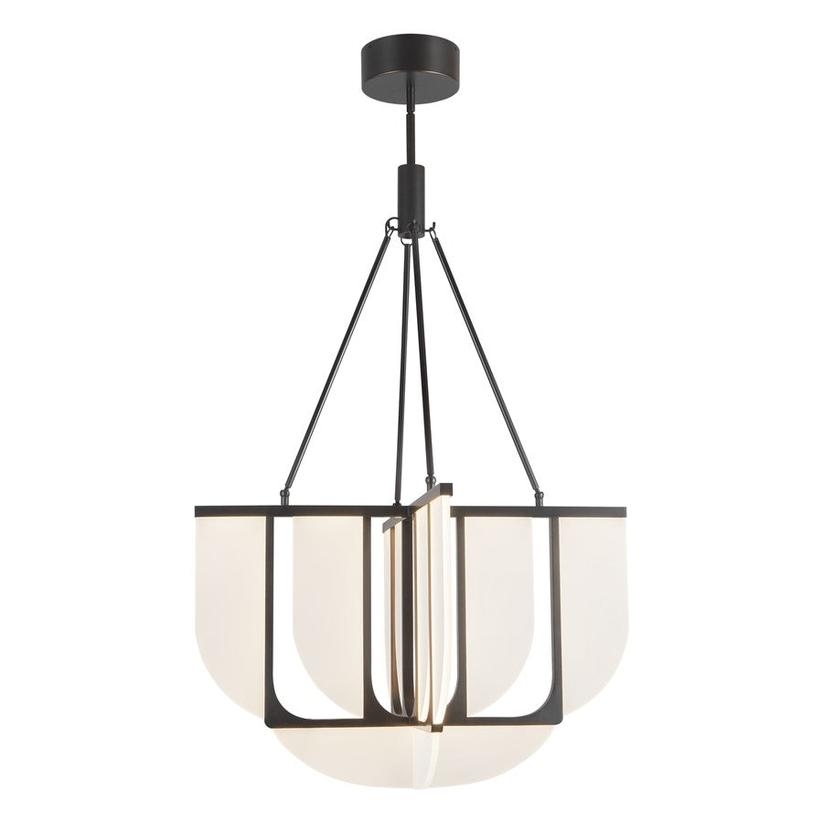Kuzco Anders 30" Blk Dim LED Chandelier, Urban Brz - CH336429UB-UNV