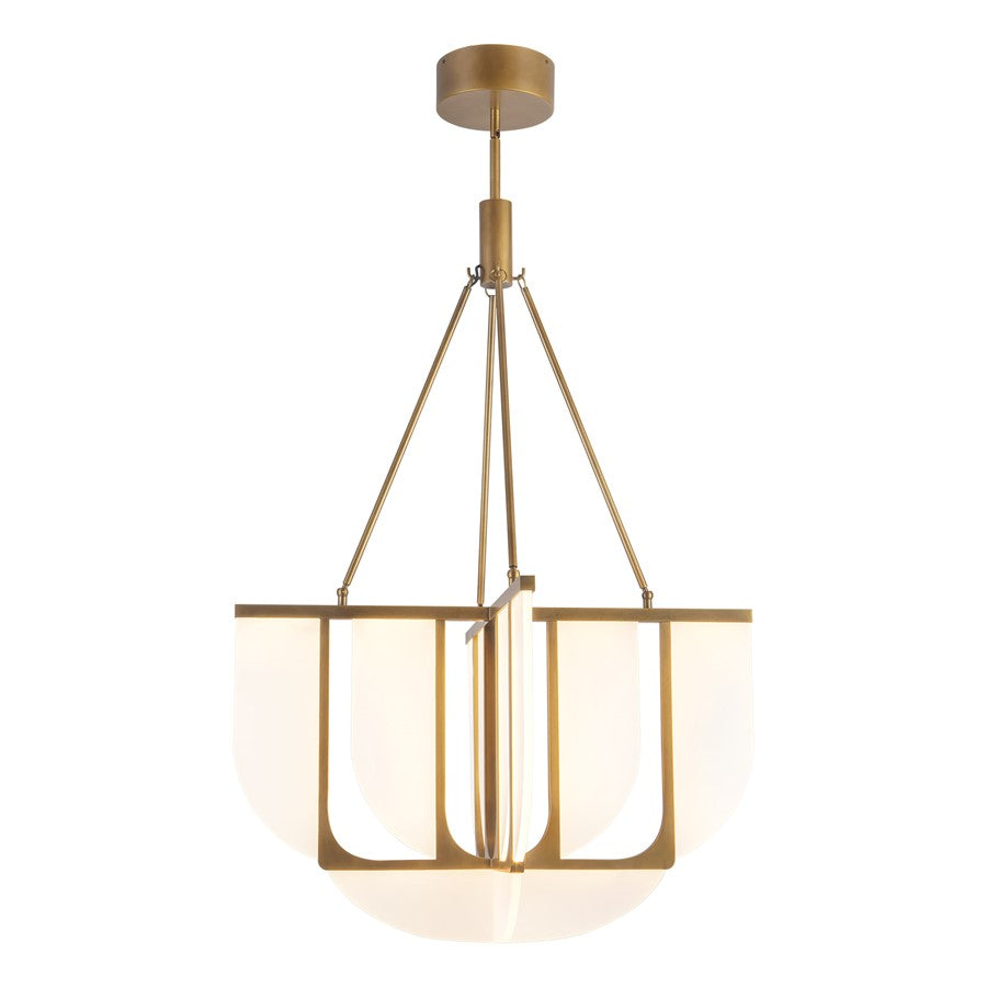 Kuzco Anders 30" Brass Dim LED Chandelier, Vintage Brass - CH336429VB-UNV