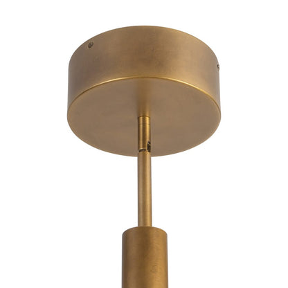 Kuzco Anders 30" Brass Dimmable LED Chandelier, Vintage Brass