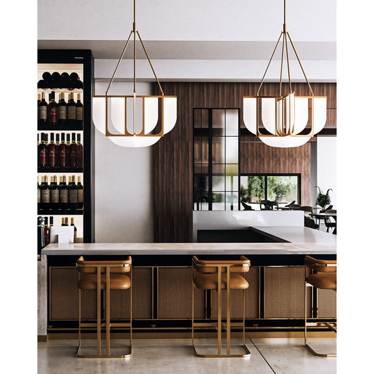 Alora Anders 30" LED Chandelier, Vintage Brass - CH336830VB-UNV