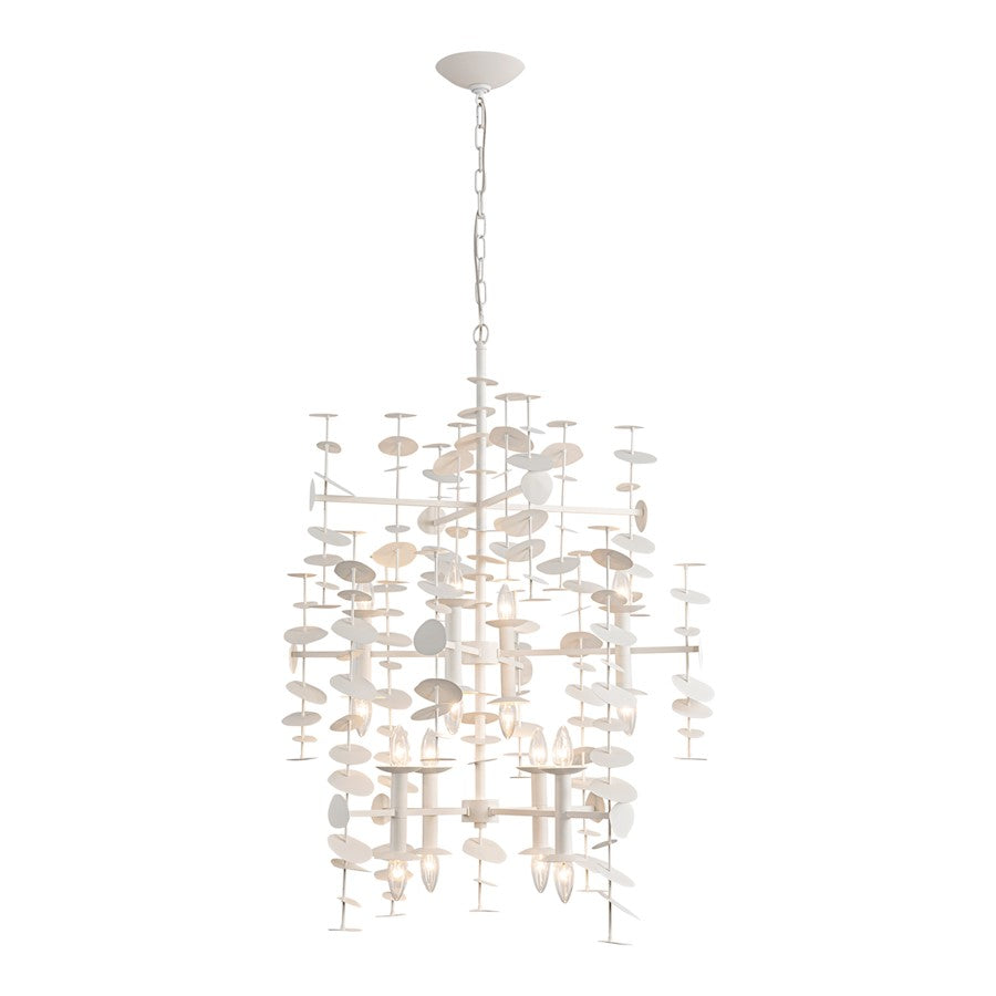 Alora Yukari 16 Light 41" Chandelier, Matte White - CH340041MW