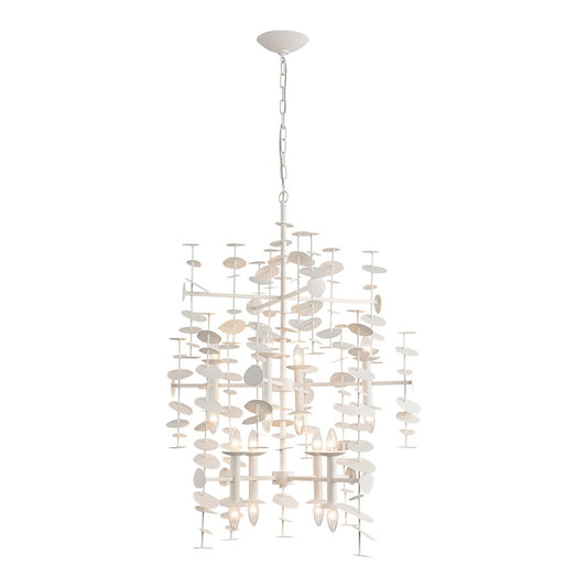 Alora Yukari 16 Light 41" Chandelier, Matte White - CH340041MW