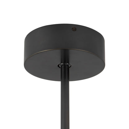 Kuzco Dahlia 28" Urban Bronze Dimmable LED Chand, Urban Bronze/Alabaster