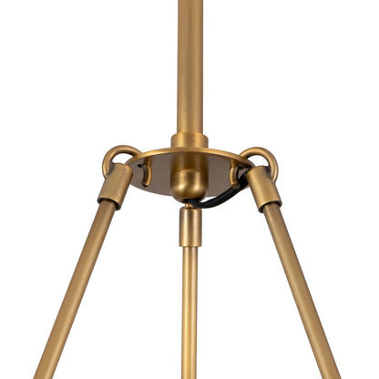 Kuzco Dahlia 28" Vintage Brass Dimmable LED, Vintage Brass/Alabaster
