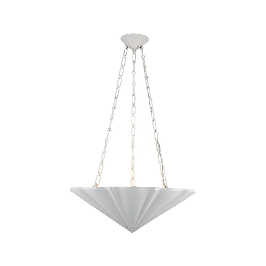 Alora Martine 3 Light 23" Chandelier, Antique White - CH352323AW