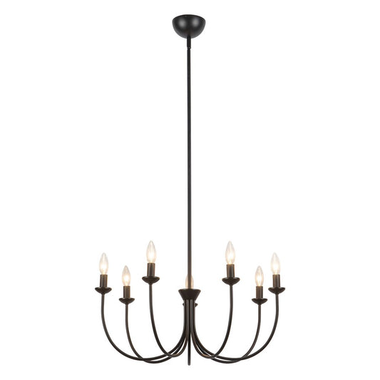 Kuzco Ember 26" Blk Chandelier, Matte Black - CH419726MB