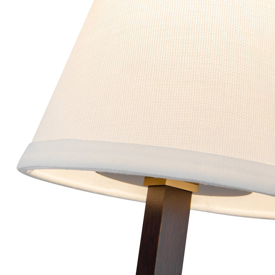 Kuzco Sloan 30" Gold Chandelier, Brushed Gold/White Linen