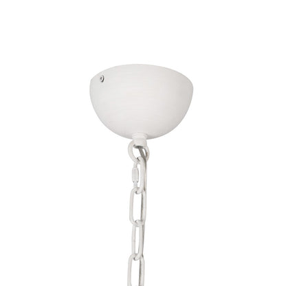 Kuzco Effie 39" Socket Chandelier, Antique White/Opal Glass