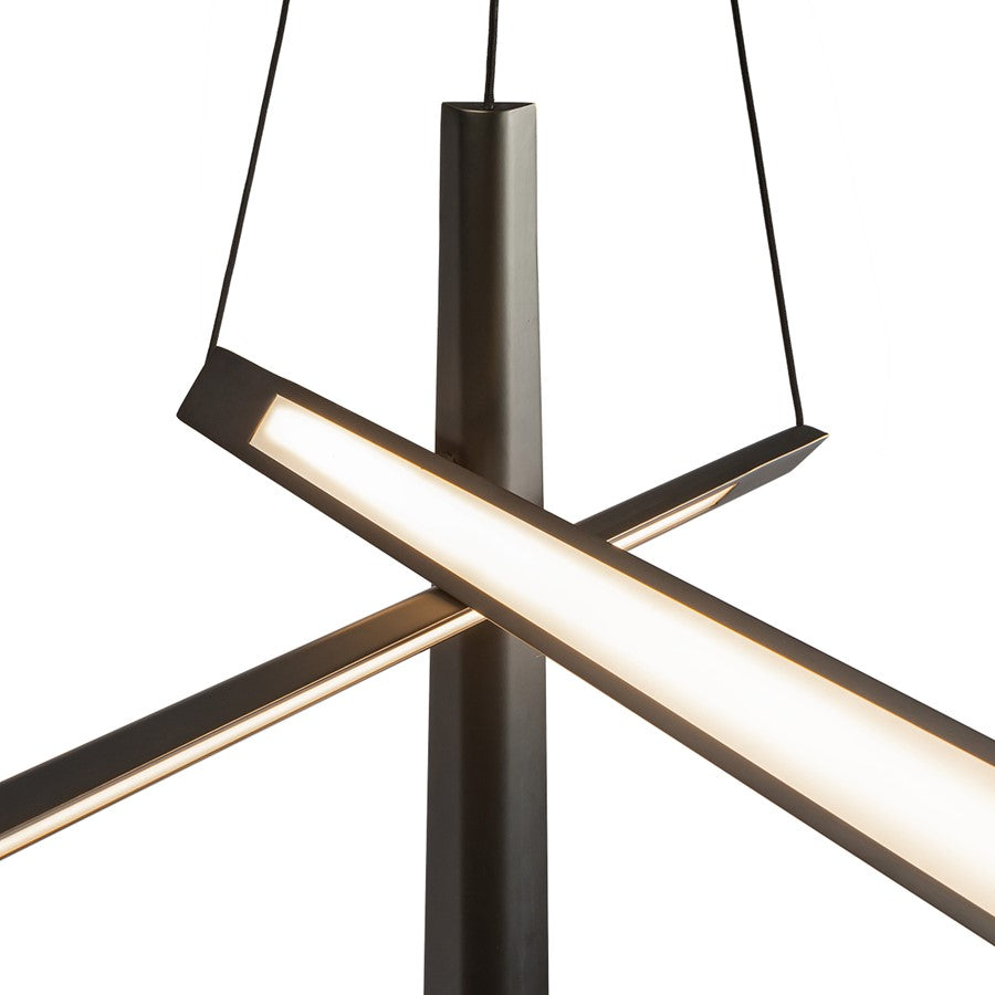 Kuzco Lex 27" LED Chandelier, Urban Bronze