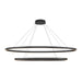 Kuzco Ovale 2 Layer LED Chandelier, Black/White Silicone Diffuser - CH79253-BK