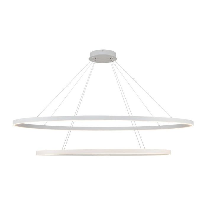 Kuzco Ovale 2 Layer LED Chandelier, White/White Silicone Diffuser - CH79253-WH