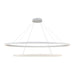 Kuzco Ovale 2 Layer LED Chandelier, White/White Silicone Diffuser - CH79253-WH