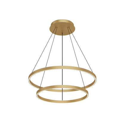 Kuzco Cerchio 32" LED Chandelier, 113W, Black