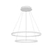 Kuzco Cerchio 32" LED Down Chandelier, White/Frost Silicone - CH87232-WH
