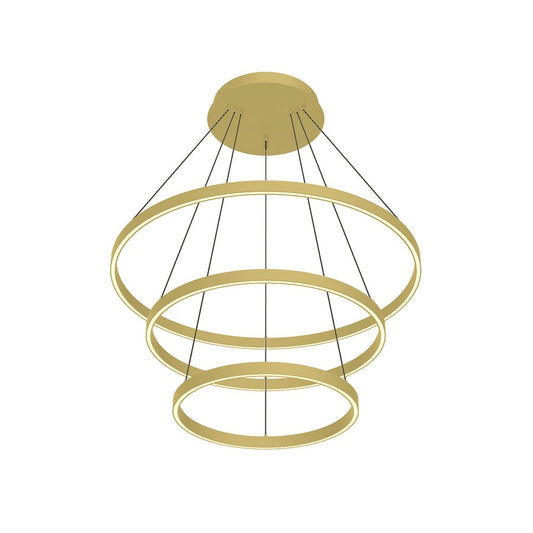Kuzco Cerchio 32" LED Chandelier, 188W, Brushed Gold - CH87932-BG-UNV-010