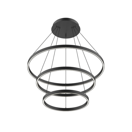 Kuzco Cerchio 32" LED Chandelier, 188W, Black - CH87932-BK-UNV-010