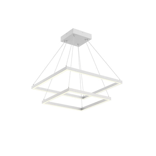 Kuzco Piazza 24" LED Chandelier, White/Frosted Silicone Diffuser - CH88224-WH