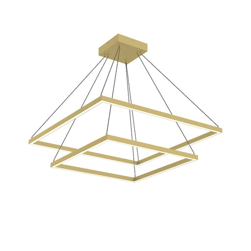 Kuzco Piazza 32" LED Down Chandelier, Gold/Frost Silicone Diffuser - CH88232-BG
