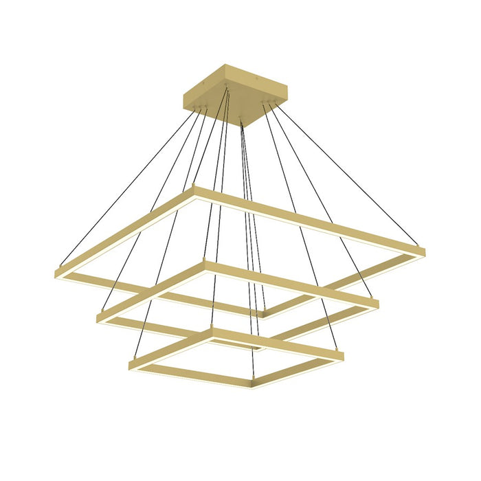 Kuzco Piazza 32" LED Chandelier, Gold/Frosted Silicone Diffuser - CH88332-BG