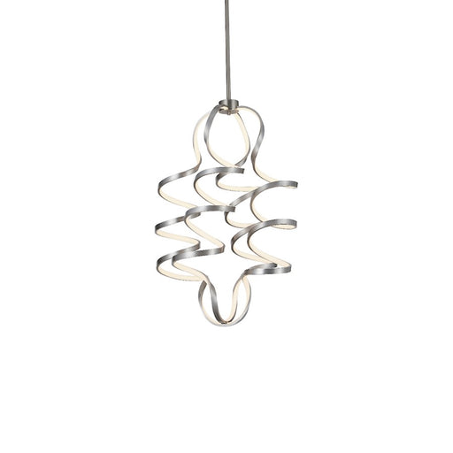 Kuzco Synergy 23" LED Chandelier, Antique Silver/Frosted Diffuser - CH93934-AS