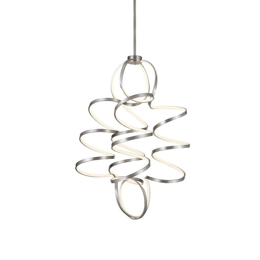 Kuzco Synergy 41" LED Chandelier, Antique Silver/Frosted Diffuser - CH93941-AS