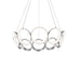 Kuzco Oros 29" LED Chandelier, Antique Silver/White Acrylic - CH94829-AS