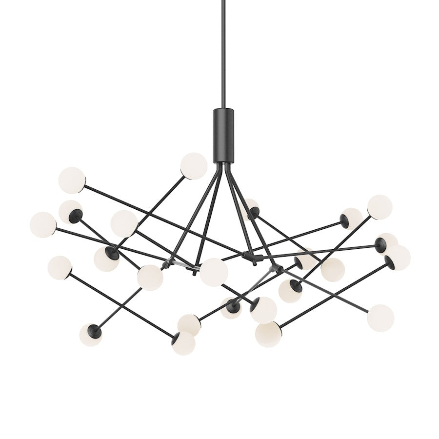 Kuzco Moto 56" LED Chandelier, Black/Opal - CH97358-BK