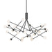 Kuzco Moto 56" LED Chandelier, Black/Opal - CH97358-BK