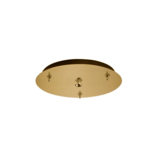 Kuzco Canopy 03 11in Dia LED Canopy | Brushed Gold Track Lighting Canopy | Kitchen Island & Living Room | 11 x 11 x 1 in | Model CNP03AC-BG