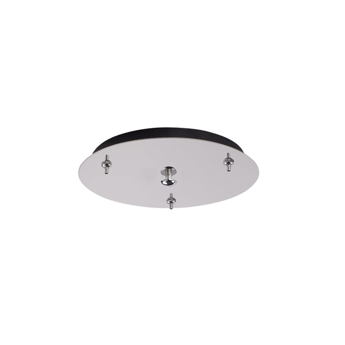 Kuzco Canopy 03 11in LED Canopy | Chrome Metal | Track Lighting Junction Box | 11 x 1 in | Model CNP03AC-CH
