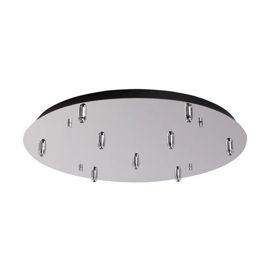 Kuzco Canopy 09 17.75in LED Canopy | Chrome Metal | Dry Location Multi-Pendant Canopy | 17.75 x 1 in | Model CNP09AC-CH