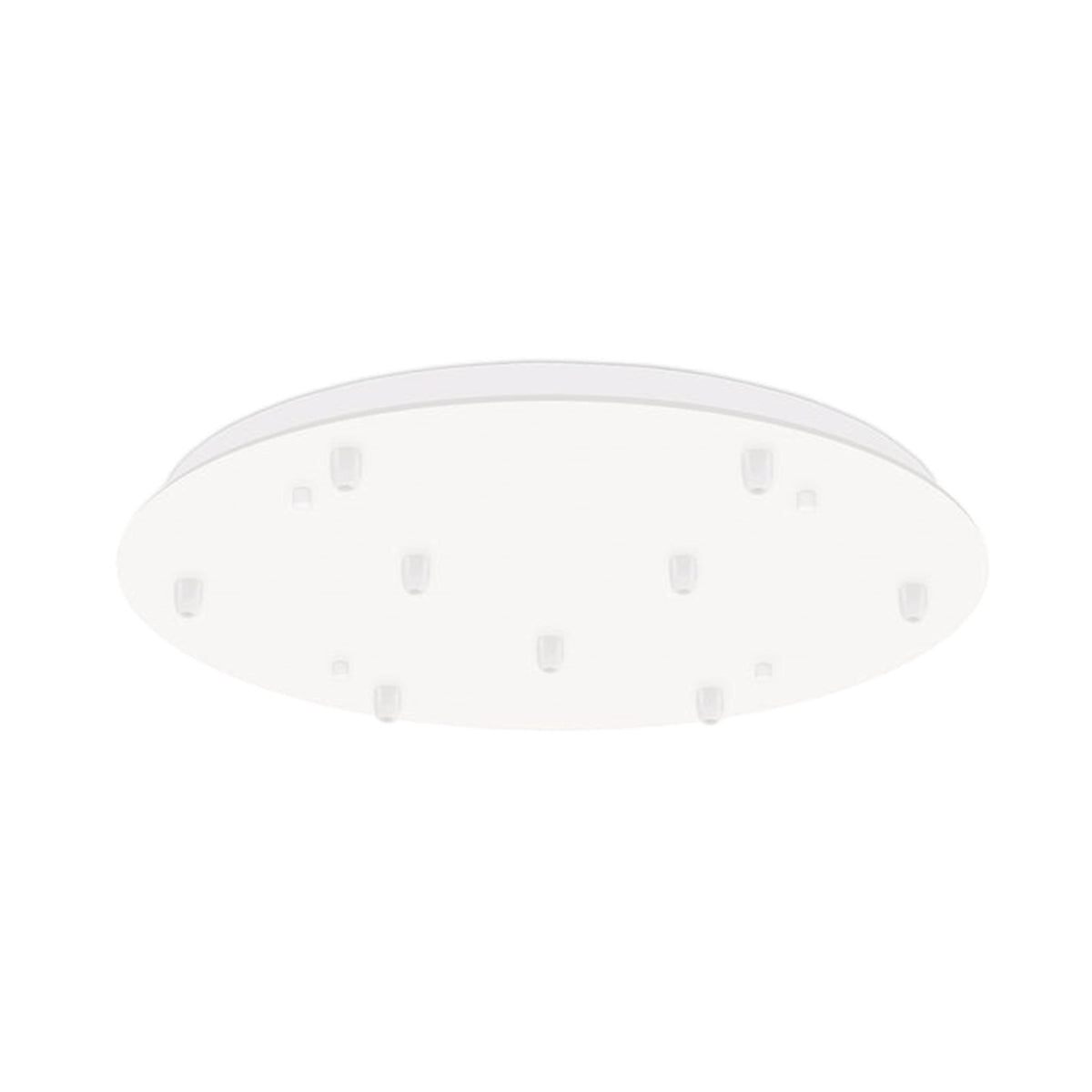 Kuzco Canopy 09 18in Round LED Canopy | White Track Lighting | Kitchen Island & Dining Room | 18 x 1 in | Model CNP09AC-WH