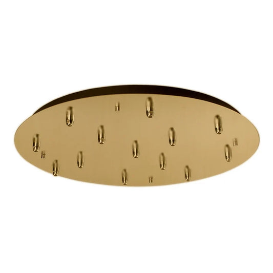 Kuzco Canopy 13 23.62in 1-Light Track Lighting | Modern Brushed Gold Metal | Living Room & Kitchen Accent | 23.62 x 1 in | Model CNP13AC-BG