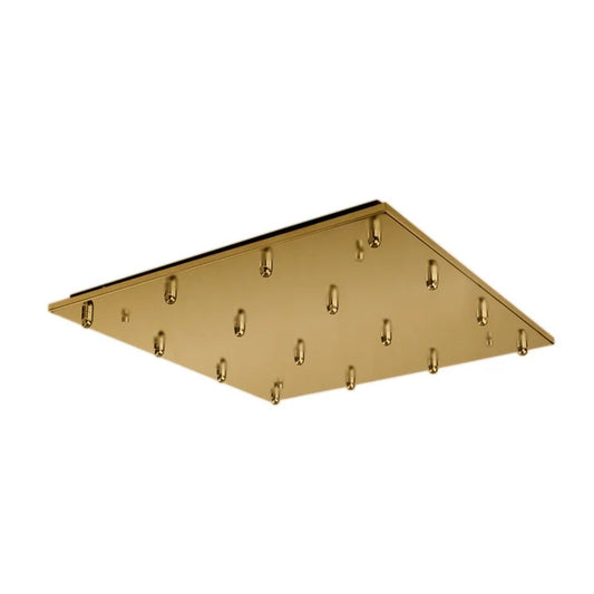 Kuzco Canopy 19in LED Canopy | Brushed Gold | Track Lighting Power Feed | 19.25 x 19.25 x 1 in | Model CNP16AC-BG