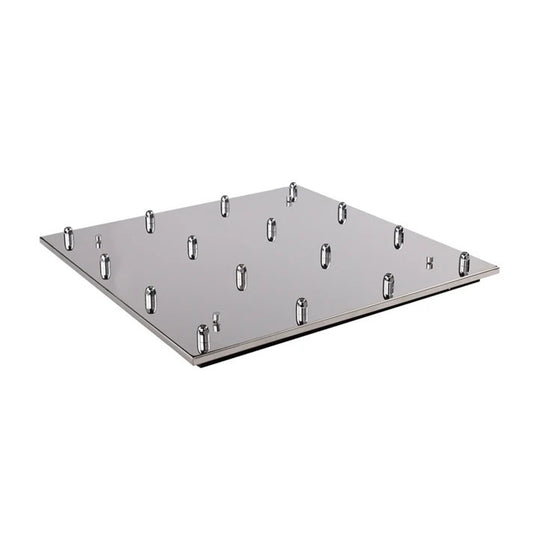 Kuzco Canopy 19in LED Canopy | Modern Chrome Track Lighting Canopy | Kitchen & Living Room Linear Light | 19.25 x 19.25 x 1 in | Model CNP16AC-CH