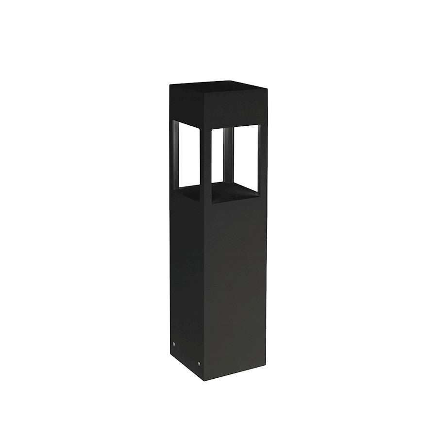 Kuzco Sonoma 24" LED Exterior Bollard, Black/Clear High Impact - EB3024-BK-UNV