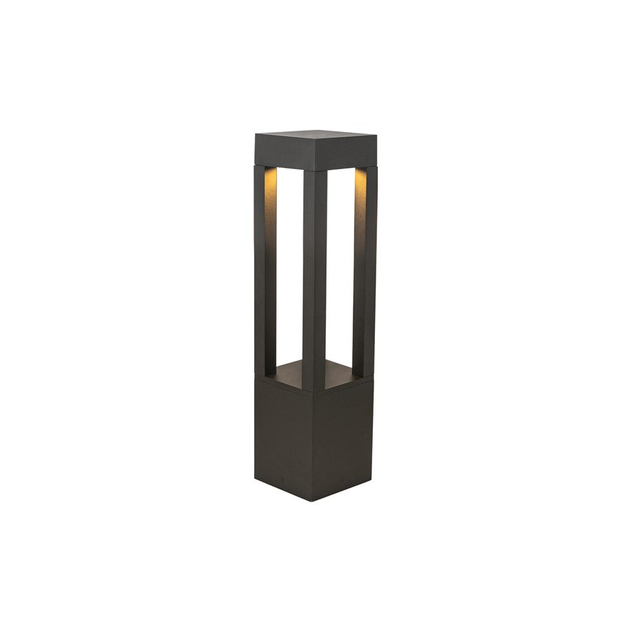 Kuzco Napa 24" LED Exterior Bollard, Black/Clear High Impact