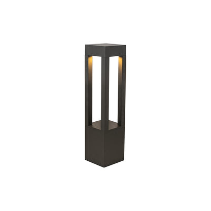 Kuzco Napa 24" LED Exterior Bollard, Black/Clear High Impact