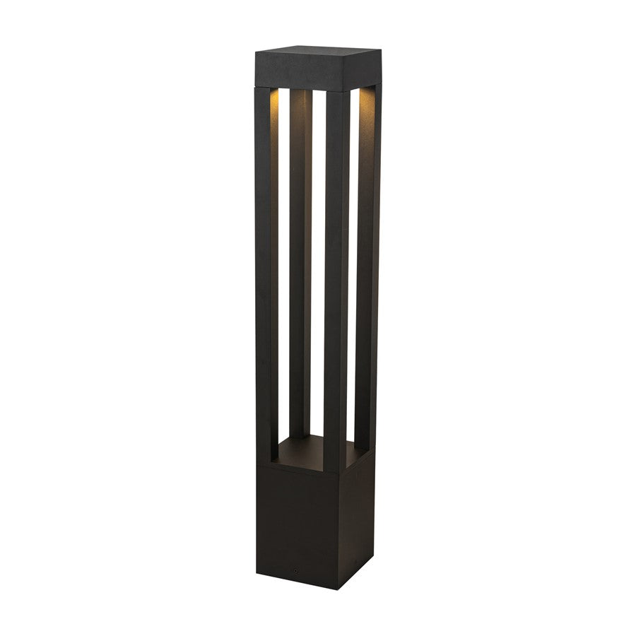 Kuzco Napa 36" LED Exterior Bollard, Black/Clear High Impact