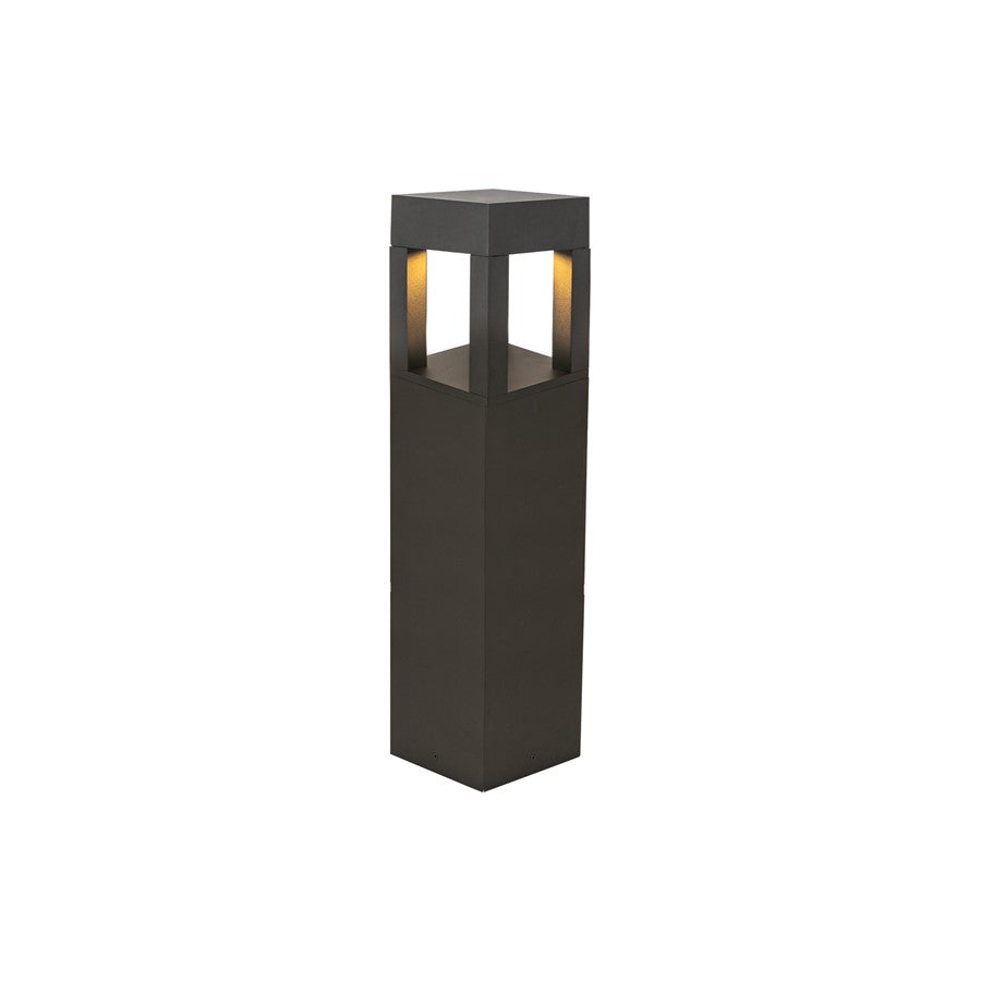 Kuzco Sonoma 24" LED Exterior Bollard, Black/Clear High Impact