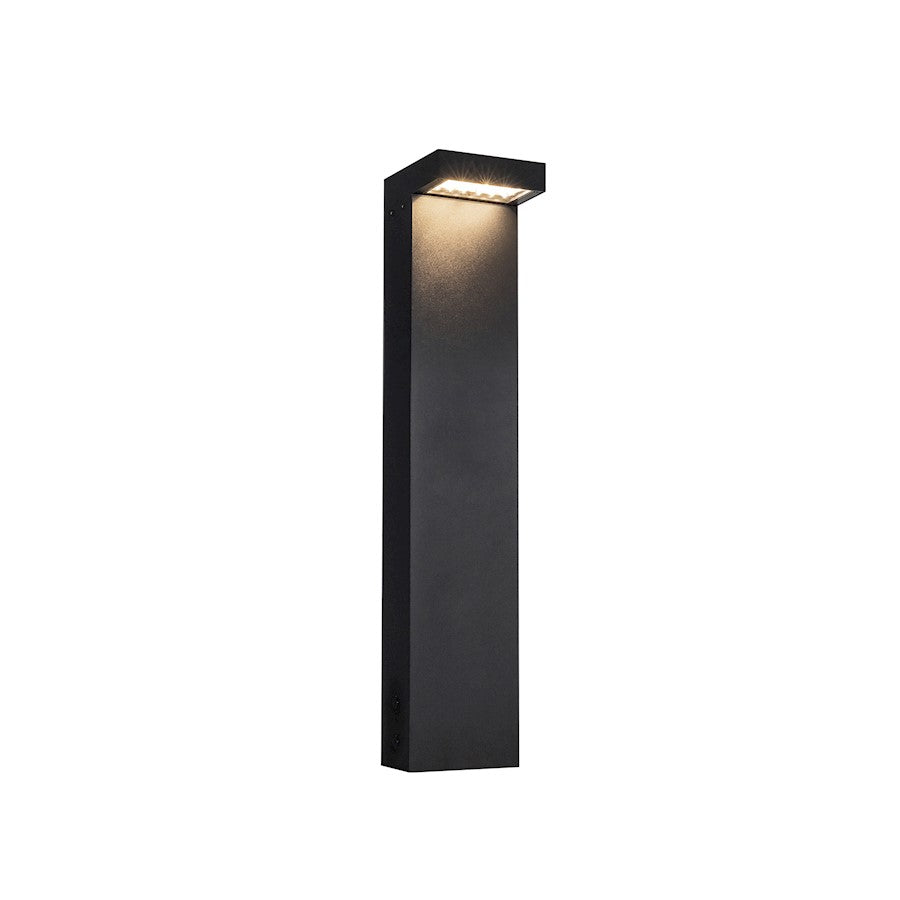 Kuzco Evans 24" LED Out Bollard, Black/Clear TIR Optical Array - EB45624-BK-UNV