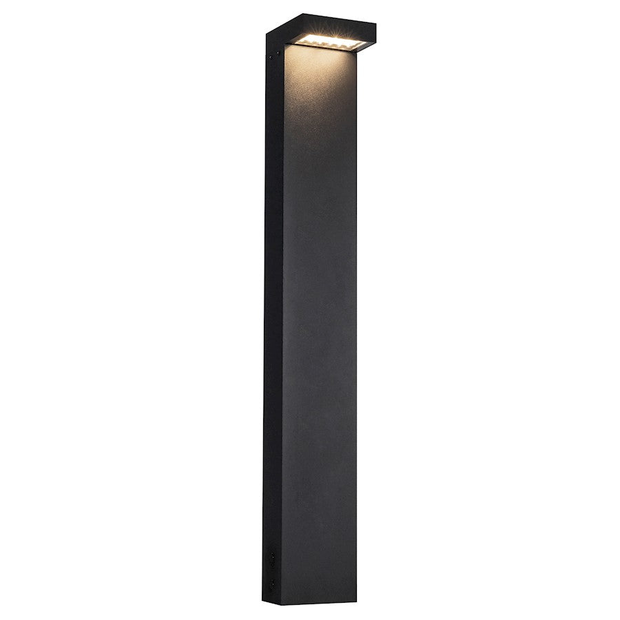 Kuzco Evans 36" LED Out Bollard, Black/Clear TIR Optical Array - EB45636-BK-UNV