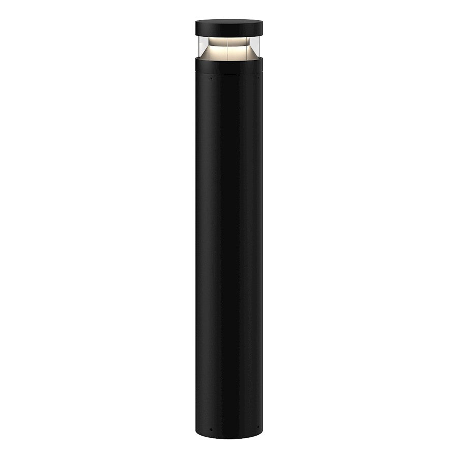 Kuzco Windermere 38" LED Exterior Bollard, Black/Clear PC - EB48538-BK-UNV